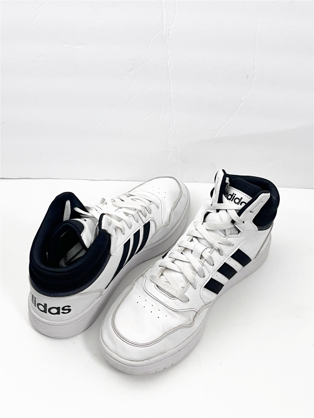 ADIDAS Hoops 3.0 Mid Classic White Black Men's Size 11 GW3019 Basketball Casual